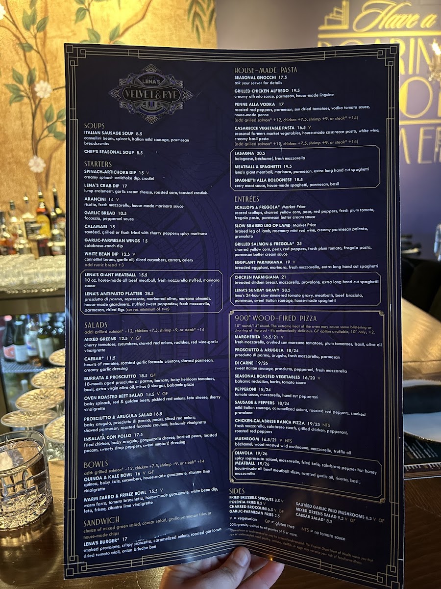 Menu Lena's Wood-Fired Pizza & Tap - Italian Cuisine-4